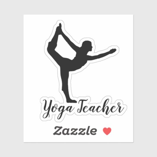 Namaste Yoga-leraar Sticker (Vel)