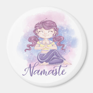 Namaste Yoga Meisje Magneet