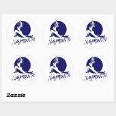 Namaste, yoga ronde sticker (Vel)