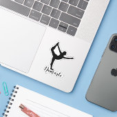 Namaste Yoga Sticker (Laptop met iPhone)