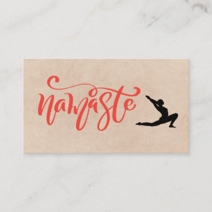 Namaste Yoga Stretch Visitekaartje