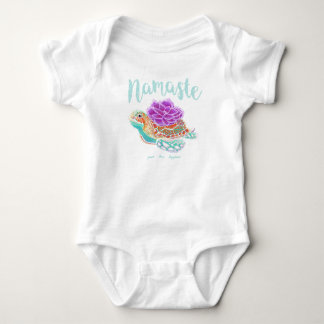 Namaste Yoga Zee Turtle Baby Baby Bodysuit