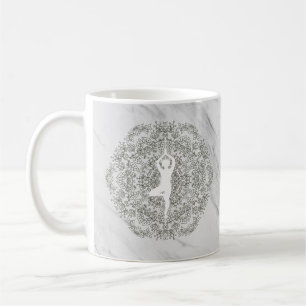 Namaste yogahouding   Mandala-patroon Koffiemok