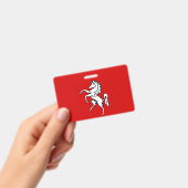 Name Badge with flag of Kent county, England (Handheld)