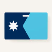 Name Badge with flag of Minnesota, USA (Dos)