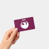 Name Badge with flag of Phoenix City (Handheld)