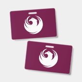 Name Badge with flag of Phoenix City (Voor- en achterkant)