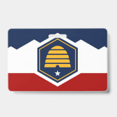 Name Badge with flag of Utah, USA (Arrière)