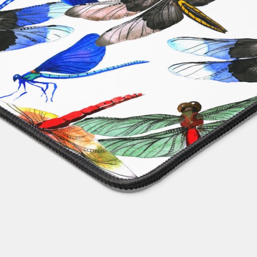 Name || Bright Watercolor Dragonfly Pattern  (Coin)