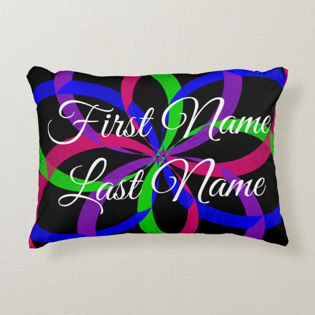Name Change figure 8 Geometric Accent Pillow Accent Kussen (Voorkant)