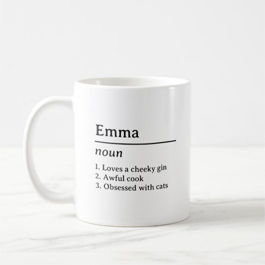 Name Definition Mug (Gauche)