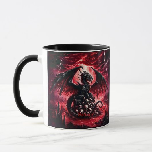 Name, Fantasy Fire Dragon with Skulls  Mok (Links)