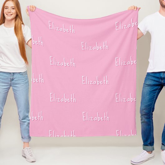 Name Fleece Blanket Personalized Custom Kids Gift 