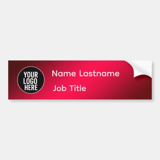 Name Job Title Sticker (Voorkant)
