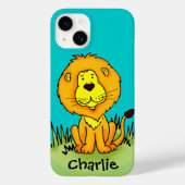 Name kid leon aqua yellow iphone case (Achterkant)