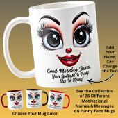 Name Motivation Zahra Fabulous Eyes Funny Face Koffiemok