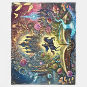 Name, Mythical Horse Rider Castles Adventures Fleece Deken (Voorkant)