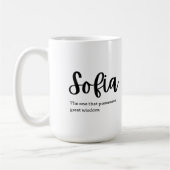 Name on Mug: Sofia Koffiemok (Links)