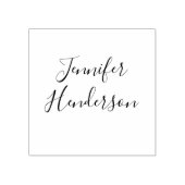 Name Only Signature Elegant Script Calligraphy Rubberstempel (Afrduk)