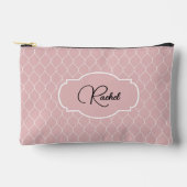 Name || Pale Blush Pink Stylish Trellis Pattern Etui (Voorkant)
