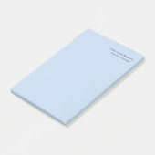 Name Professional Modern Minimalist Blue  Post-it® Notes (Schuin)