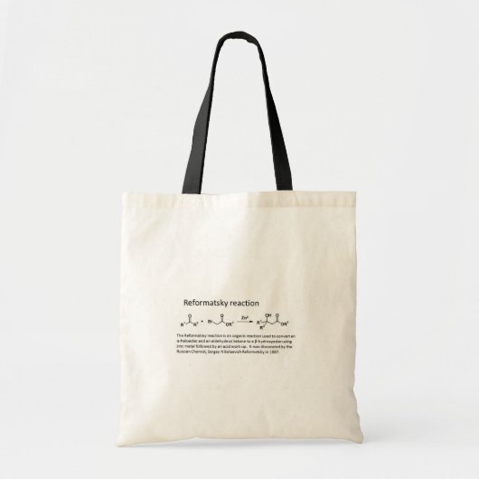 Name reaction tote bag (Voorkant)