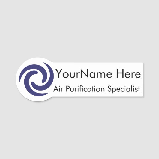 Name Tag for Air Purification (Voorkant)