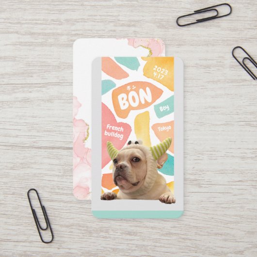 NameCard 2 Visitekaartje (Voorkant / Achterkant in situ)