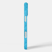 Named Fleur de Lis damask blue Case-Mate iPhone Case (Achterkant / Rechts)