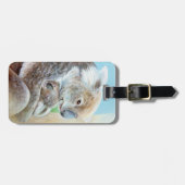 Named Koala knuffel fine art bagagelabel (Voorkant horizontaal)
