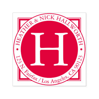 Namen, Achternaam Initiaal & Retouradres Zelfinktende Stempel