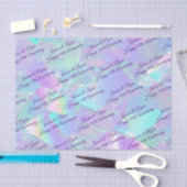 Namen Elk Jaar Jubileum PurpleScript Iriserend Tissuepapier (Craft)