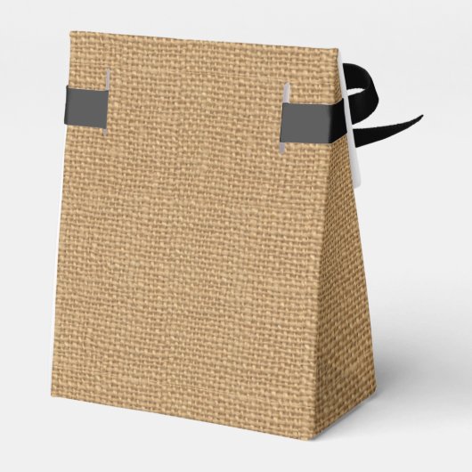 Namen en datumburlap Tent Favor Box Bedankdoosjes (Achterkant)
