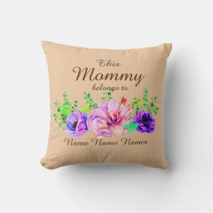 Namen toevoegen of bewerken - Deze mama hoort bij  Kussen