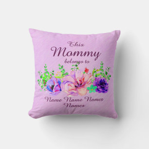 Namen toevoegen of bewerken - Deze mama hoort bij Kussen