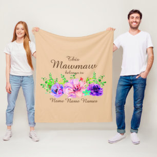 Namen toevoegen of bewerken - Deze mawmaw behoort Fleece Deken