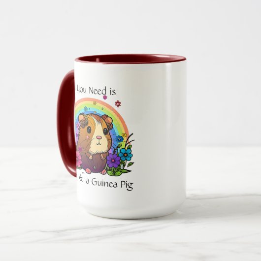 Namen toevoegen, tekst Alles wat je nodig hebt is  Mok (Voorkant links)