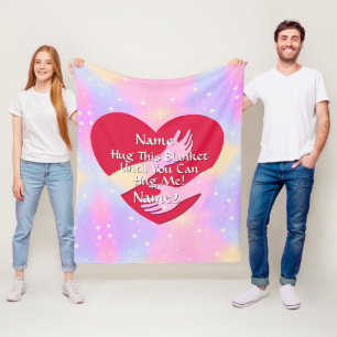 Namen toevoegen Wijzig alle teksthart totdat je Fleece Deken