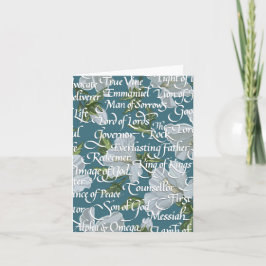 Namen van Christus Calligrafie Kaart