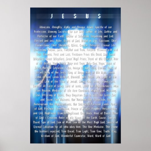 Namen van de Lamb Poster (Voorkant)