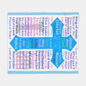 Namen van God en Jezus Fleece Deken (Voorkant (Horizontaal))