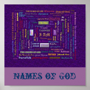 Namen van God-poster Poster