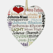 Namen van God-Subway Art Keramisch Ornament (Rechts)