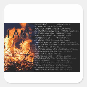 Namen van Gods Sticker