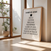 Namen van het Jesus Christmas Poster