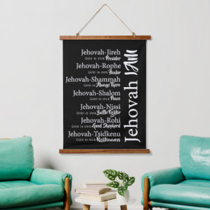 namen van Jehova Hangend Wandkleed