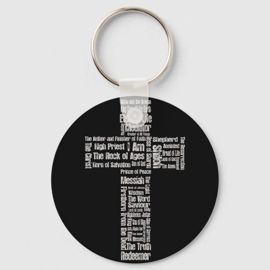 Namen van Jesus Cross Sleutelhanger (Voorkant)