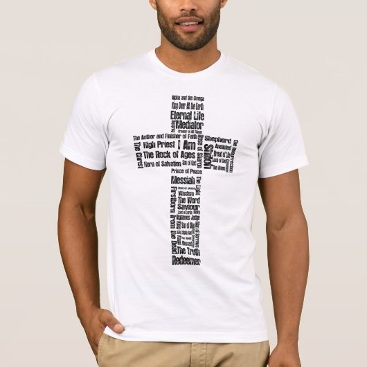 Namen van Jesus Cross T-shirt (Voorkant)