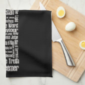 Namen van Jesus Cross Theedoek (Quarter Fold)