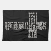 Namen van Jesus Cross Theedoek (Horizontaal)